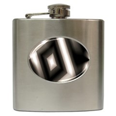 Abstract Hintergrund Wallpapers Hip Flask (6 Oz) by Simbadda