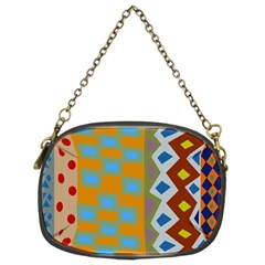 Abstract A Colorful Modern Illustration Chain Purses (two Sides)  by Simbadda