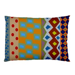 Abstract A Colorful Modern Illustration Pillow Case by Simbadda