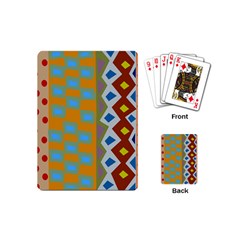 Abstract A Colorful Modern Illustration Playing Cards (mini)  by Simbadda