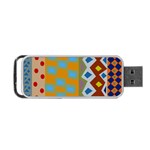 Abstract A Colorful Modern Illustration Portable USB Flash (Two Sides) Front