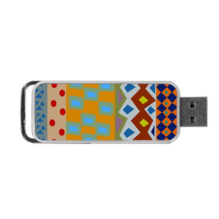 Abstract A Colorful Modern Illustration Portable USB Flash (Two Sides)