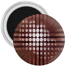 Technical Background With Circles And A Burst Of Color 3  Magnets by Simbadda