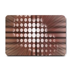 Technical Background With Circles And A Burst Of Color Small Doormat  by Simbadda