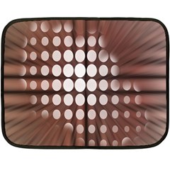 Technical Background With Circles And A Burst Of Color Double Sided Fleece Blanket (mini)  by Simbadda