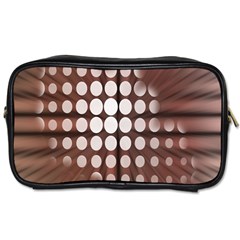 Technical Background With Circles And A Burst Of Color Toiletries Bags by Simbadda