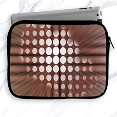 Technical Background With Circles And A Burst Of Color Apple Ipad 2/3/4 Zipper Cases by Simbadda