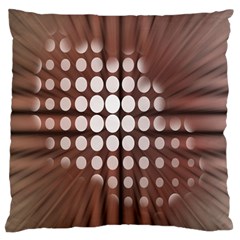 Technical Background With Circles And A Burst Of Color Standard Flano Cushion Case (one Side) by Simbadda