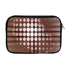 Technical Background With Circles And A Burst Of Color Apple Macbook Pro 17  Zipper Case by Simbadda