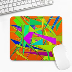 Background With Colorful Triangles Large Mousepads by Simbadda