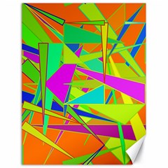 Background With Colorful Triangles Canvas 18  X 24   by Simbadda