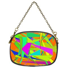 Background With Colorful Triangles Chain Purses (one Side)  by Simbadda