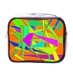 Background With Colorful Triangles Mini Toiletries Bags Front