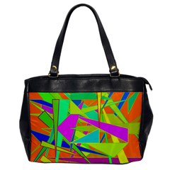 Background With Colorful Triangles Office Handbags