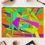 Background With Colorful Triangles Cosmetic Bag (XXXL)  Front