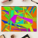 Background With Colorful Triangles Cosmetic Bag (XXXL)  Back