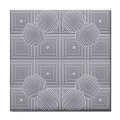 Grid Squares And Rectangles Mirror Images Colors Tile Coasters