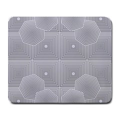 Grid Squares And Rectangles Mirror Images Colors Large Mousepads by Simbadda