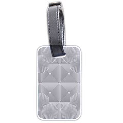 Grid Squares And Rectangles Mirror Images Colors Luggage Tags (two Sides) by Simbadda