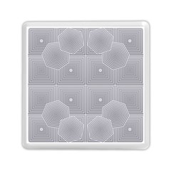 Grid Squares And Rectangles Mirror Images Colors Memory Card Reader (square)  by Simbadda