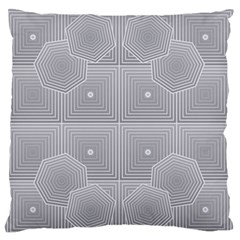 Grid Squares And Rectangles Mirror Images Colors Standard Flano Cushion Case (one Side) by Simbadda