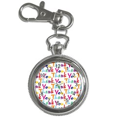 Wallpaper With The Words Thank You In Colorful Letters Key Chain Watches by Simbadda