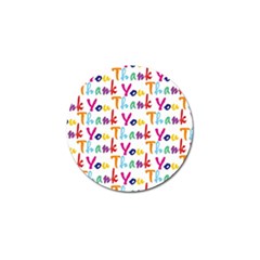 Wallpaper With The Words Thank You In Colorful Letters Golf Ball Marker (10 Pack) by Simbadda