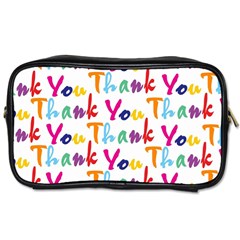 Wallpaper With The Words Thank You In Colorful Letters Toiletries Bags 2-side by Simbadda