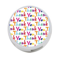 Wallpaper With The Words Thank You In Colorful Letters 4-port Usb Hub (two Sides)  by Simbadda