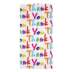 Wallpaper With The Words Thank You In Colorful Letters Shower Curtain 36  X 72  (stall)  by Simbadda