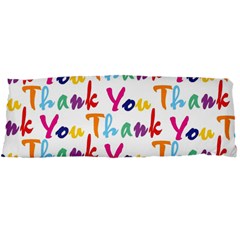 Wallpaper With The Words Thank You In Colorful Letters Body Pillow Case Dakimakura (two Sides) by Simbadda