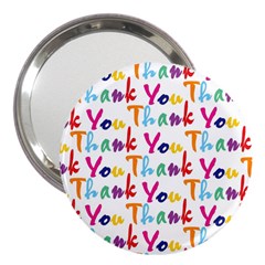 Wallpaper With The Words Thank You In Colorful Letters 3  Handbag Mirrors