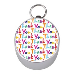 Wallpaper With The Words Thank You In Colorful Letters Mini Silver Compasses by Simbadda