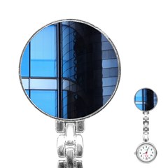 Modern Office Window Architecture Detail Stainless Steel Nurses Watch by Simbadda