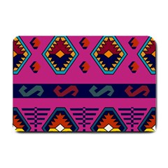 Abstract A Colorful Modern Illustration Small Doormat  by Simbadda