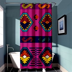 Abstract A Colorful Modern Illustration Shower Curtain 36  X 72  (stall)  by Simbadda