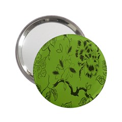 Abstract Green Background Natural Motive 2 25  Handbag Mirrors by Simbadda