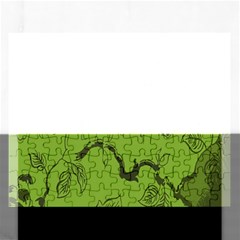 Abstract Green Background Natural Motive Rectangular Jigsaw Puzzl by Simbadda