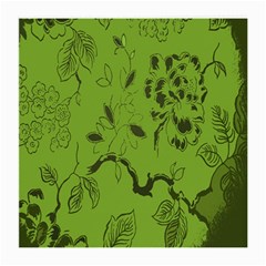 Abstract Green Background Natural Motive Medium Glasses Cloth (2-side) by Simbadda