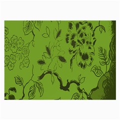 Abstract Green Background Natural Motive Large Glasses Cloth by Simbadda