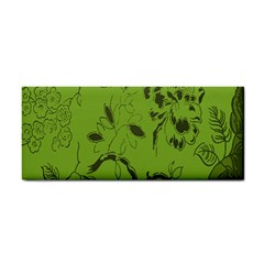 Abstract Green Background Natural Motive Cosmetic Storage Cases by Simbadda