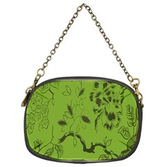 Abstract Green Background Natural Motive Chain Purses (one Side)  by Simbadda