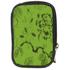 Abstract Green Background Natural Motive Compact Camera Cases by Simbadda