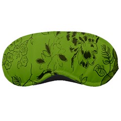 Abstract Green Background Natural Motive Sleeping Masks by Simbadda