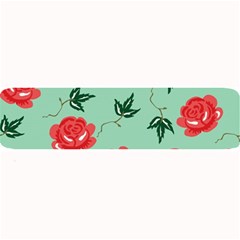 Floral Roses Wallpaper Red Pattern Background Seamless Illustration Large Bar Mats by Simbadda