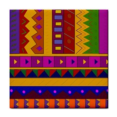 Abstract A Colorful Modern Illustration Tile Coasters