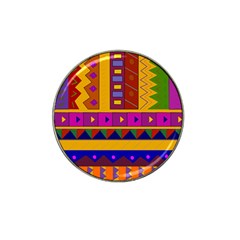 Abstract A Colorful Modern Illustration Hat Clip Ball Marker by Simbadda