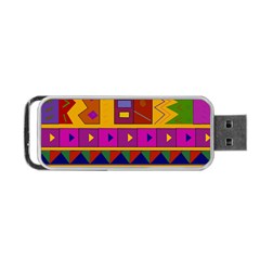 Abstract A Colorful Modern Illustration Portable Usb Flash (two Sides) by Simbadda