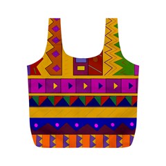 Abstract A Colorful Modern Illustration Full Print Recycle Bags (m)  by Simbadda