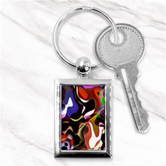 Colourful Abstract Background Design Key Chains (rectangle)  by Simbadda